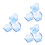 9Pcs ABS Tennis Ball Clip Sky-Blue Secure Grip Storage Training Tool 7
