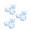 9Pcs ABS Tennis Ball Clip Sky-Blue Secure Grip Storage Training Tool 9