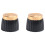 10x Guitar AMP Amplifier Knobs Push- Black+Gold Cap for  Amplifier 10
