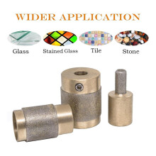 1 3/4 1/4 Inch Gebrandschilderd Glas Diamantslijper Bit Gereedschap 3 Maten Messing Kern Gebrandschilderd Glas Grinder Bits