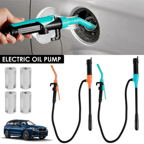 Liquid Transfer Pump Transfer Pump with Flow Control Nozzle 2.4 Gallons Portable Efficient Fuel Transfer Pump Orange 1