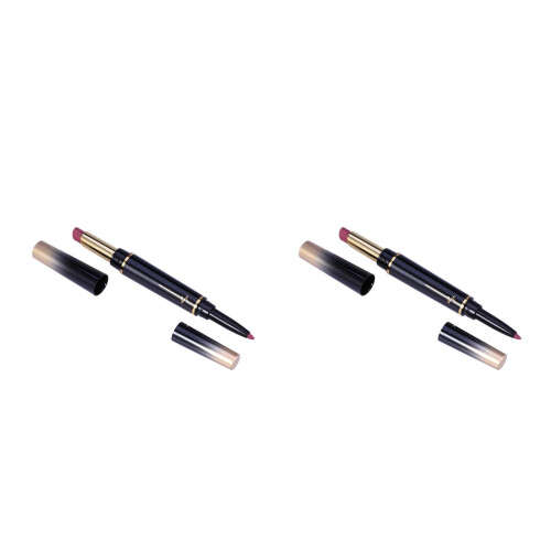 2St Langhoudend Matte Lipstick Eindig Multi Kleuren Liner
