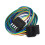Durable Trailer Wiring Harness Extension5Way Flat Plug Waterproof Design Easy Grip Tabs Universal Trailer Compatibility 2