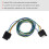 Durable Trailer Wiring Harness Extension5Way Flat Plug Waterproof Design Easy Grip Tabs Universal Trailer Compatibility 7