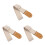 3Pcs Durable Adjustable Guitar Strap Beige for Electric Acoustic Use 1
