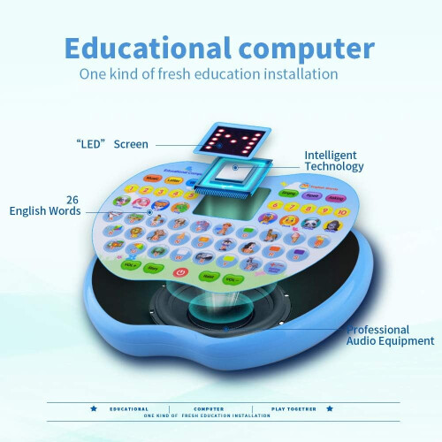 Learning Tablet Toy for Toddlers Blue 1 Pack 1