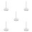 5Pièces Piquet À Reçus Inoxydable Argenté Pour Usage Polyvalent 1