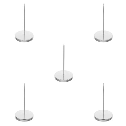 5Pièces Piquet À Reçus Inoxydable Argenté Pour Usage Polyvalent