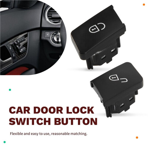 Car Door Lock  Button for - C-Class E-Class GLK W204 W212 W166 W176 (Left)