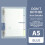 A5 Loose Leaf Notebook with Thick Tear-Resistant Paper 2