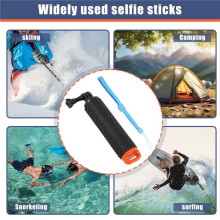 Waterproof Handheld Underwater Sport Selfie Stick Monopod Pole Floating Hand Grip Diving Handle Tripod Mount for HD Hero SJCAM AKASO Geekpro