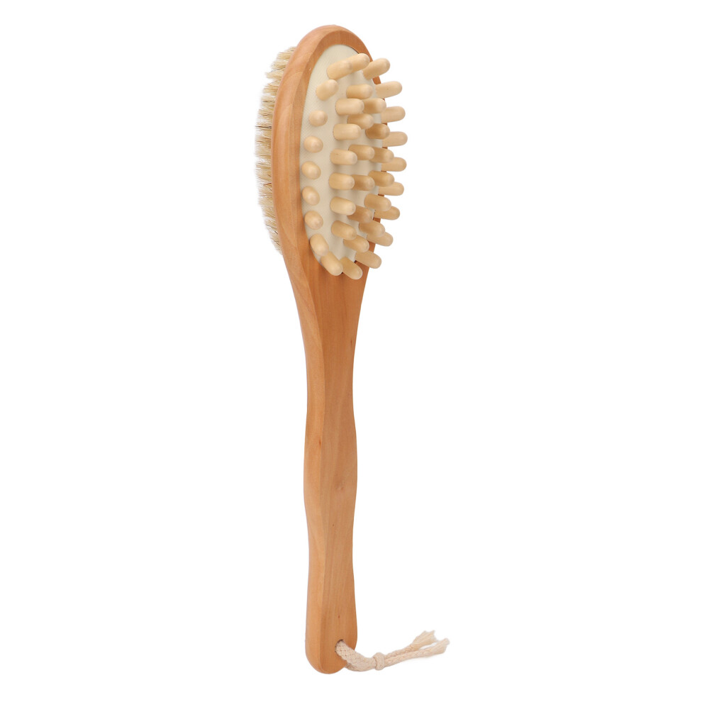 Bamboo Cellulite Brush for Body Care, Long Handle Promotes Blood Circulation Exfoliate
