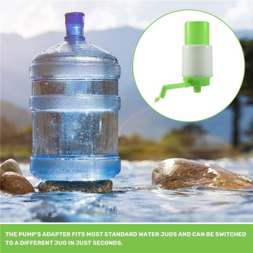 1x Drinking Water Pump Manual Bottled Hand Press Portable Pump Dispenser 2