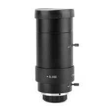 Manual Focus Ring Security Camera Lens, Zoom Lens with Adjustable Focal Length, Manual Aperture Adjustment CS Mount Lens, Low Distortion High