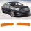 Durable ABS Material Side Marker Light Front Bumper Reflector For Lincoln MKZ2013-2016OEM Standard Replacement Enhanced Visibility Easy 8