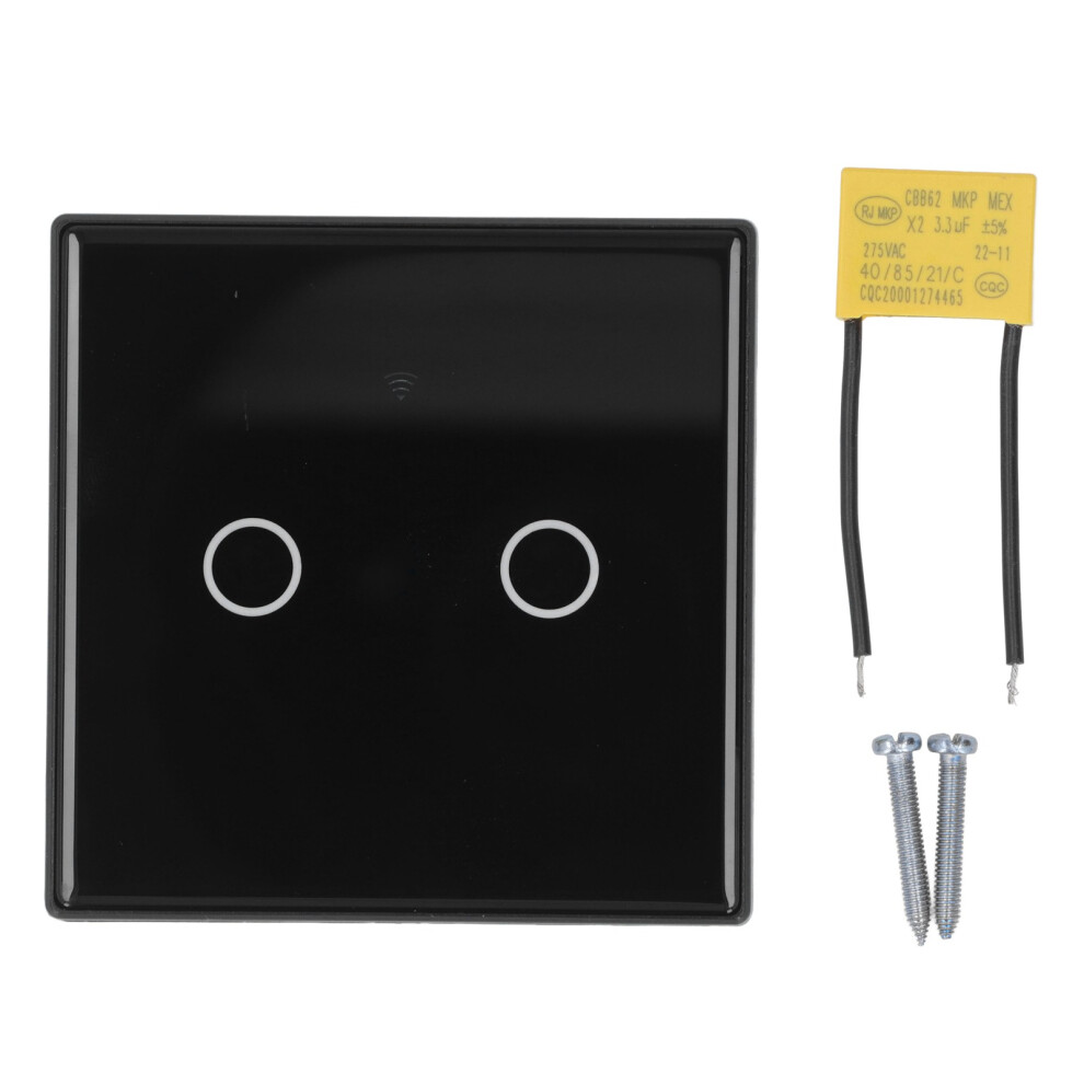 Voice Control Wifi Wireless Intelligent Switch, Smart Touch Screen Switch With Backlight And Remote App Access For Hotels Offices And More 9159805494307