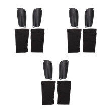 3Ensembles Protecteurs Jambes Sport Adapté Calf Tibia Noir Nylon