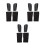 3Ensembles Protecteurs Jambes Sport Adapté Calf Tibia Noir Nylon 1