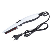 Quick Heating System Electric Beard Comb, Anti-Frizz Hair Straightening Comb for Men & Women