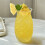 3 Pezzi Bicchieri da Cocktail All'Ananas Bicchieri da Succo In Rilievo per Cocktail e Bevande 3