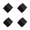 4Pcs Black Watch Display Box PU Single Grid Storage Case 1