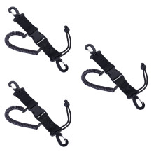 3Pièces Lanière Sécurité Élastique Noire Pour Caméra Sous-Marine Nylon