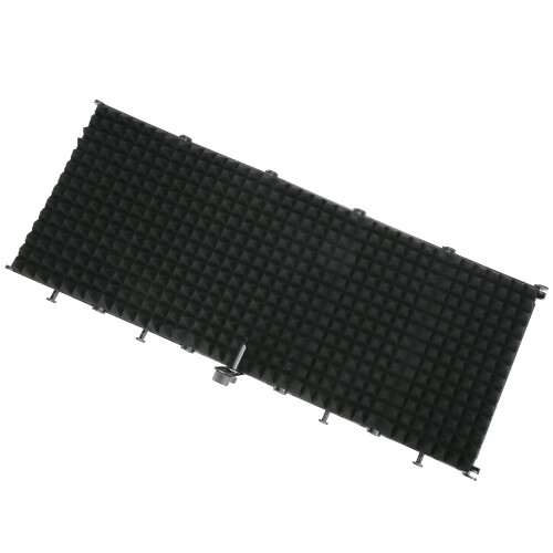 Reflection Filter Microphone Isolation Shield Foldable Mic Shield Soundproof Box Noise Reducing Oval Holes Universal Compatibility Easy To Use 1
