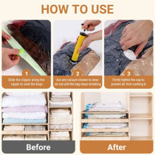 Vacuum Storage Compressed Bag Hand Air Pump Manual Tool Home Organizing Supply More Labor-Saving and Convenient