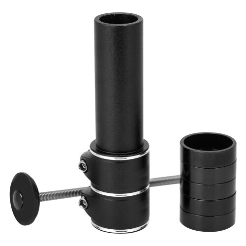 Adjustable Height Bike Fork Stem Extender Bicycle Handlebar Riser Adaptor Aluminium Alloy Head Up Adapter Threadless Steerer Compatibility Easy 1