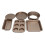 Backformen Set 6-teilig Kuchen Pizza Brot 8