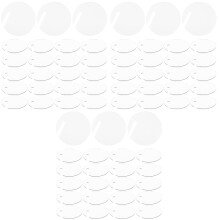 90Pièces Étiquettes Verres Ronde Réutilisables Pour Réunions