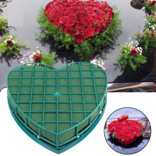 Suporte para Flores em Forma de CoraçãO de Espuma Floral 2 Unidades com Espuma Floral para Mesa de Centro de Festa para Casamento e Arranjo Floral