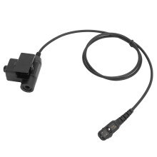 Hytera PD700Series Tactical PTT Adapter, Clear Sound Communication With Noise Reduction Technology, Metal Clip & Anti-slip Push To Talk Button,