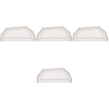 4St Witte Eindkap Voor Dakgoot PVC Waterdichte Afvoeraccessoires