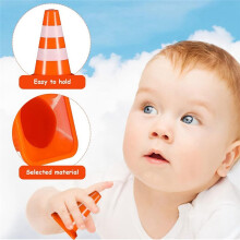 Traffic Cones 10Pcs Miniature Road Cones Construction Cones Kids Traffic Cones Traffic Signs Toys