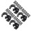 160Pièces -Câble Noir Clip C-Shape 1