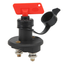 Interrupteur marche/arrêt/déconnexion de la batterie, étanche et robuste, pour systèmes 12-48 V CC. Isole le système électrique. Boîtier en