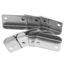 20 Pcs Clamping Ring Track Ring Drawer Lock 3.90x2.00x0.80cm Silver