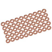 50Pcs Copper Washer Kit, 15mm Flat Gaskes for Injector Nozzle