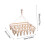 Xoxingysm Home Textile Storage Plastic Foldable Clip Space Saving Indoor Socks Drying Rack 3
