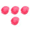 16Pcs Durable Plastic Nail Soak Bowls Pink Double Layer Manicure Bowls 4