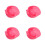 16Pcs Durable Plastic Nail Soak Bowls Pink Double Layer Manicure Bowls 6