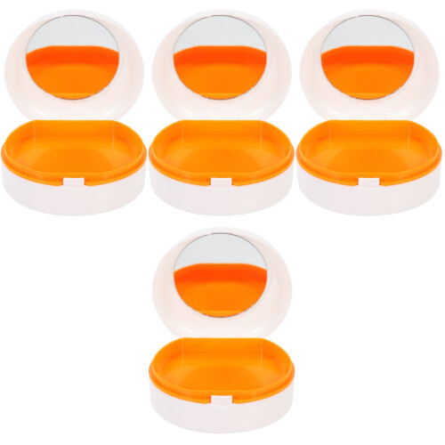 4Pièces Boîtes Transport -Bouche Anti-Rayures Colorées