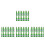 80Pcs Green Mini Bottles Model Resin Miniature House Decor 1