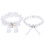 Bowknot Garters Wedding Leg Ornament White 1 Set 1