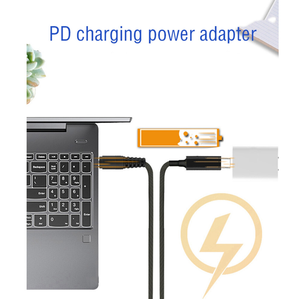 Usb Type C Pd Charging Cable Cord Power Adapter Jack Converter 5.5X2.5mm For For / Laptop Charger 6031945996404