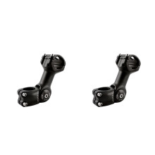 2Pièces Potence Réglable Aluminium Noir Durable Amortissante