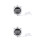 2Pcs Silver Electronic Stopwatch Timer Portable Referee Sports Timer 1