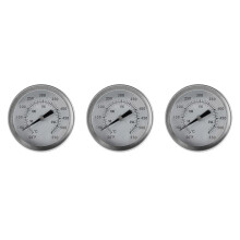 3Pcs Bimetal Stainless Steel Oven Dial Thermometer