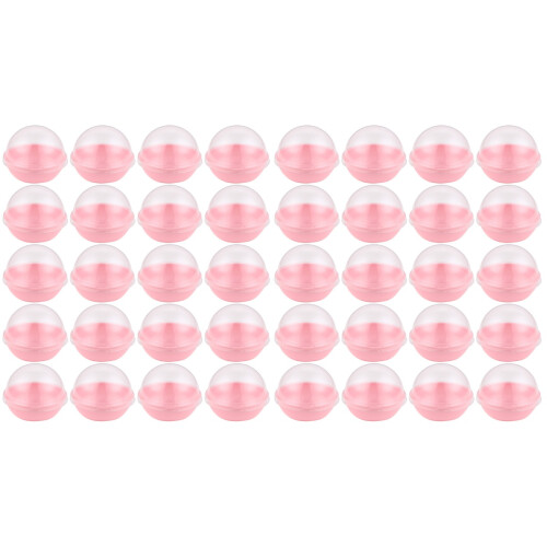 100Pcs Pink Clear Dome Cake Packing Boxes for Baking and Home Use